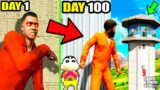 Franklin Finally Escape Prison After 100 DAYS in ZOMBIE Outbreak GTA 5 | SHINCHAN and CHOP