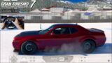 Gran Turismo 7 – 900hp Dodge Demon SNOW Drifting NEW Lake Louise ONLINE Update 1.40