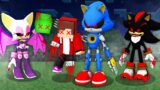 How JJ got Trapped by the METAL SONIC SHADOW Rouge exe in Minecraft SONIC.EXE – Maizen JJ and Mikey
