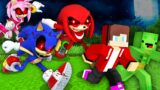 How Mikey and JJ ESCAPE From Scary SONIC.EXE and Friends At Night ? – Maizen Amy Rose and Knuckles