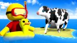 I Found a LOST COW on an Island in Wobbly Life!