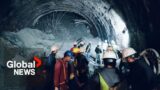 India tunnel collapse: rescue mission underway for 40 trapped workers