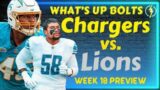 Jared Goff & Lions offense presents a big test for Chargers defense; Chargers offense is concerning