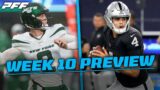 Jets vs  Raiders Week 10 Game Preview | PFF