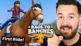 Laird has grown up and hopped on the horse! Rags to Ranches (Part 27)