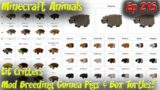 LiL Critters Mod Breeding Guinea Pigs and Turtles | A ZAWA Mod Addon Minecraft Animals Ep215