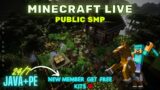 MINECRAFT LIVE | PUBLIC SMP LIVE ANYONE CAN JOIN | JAVA + BEDROCK #minecraft
