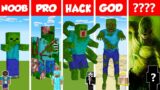 Minecraft REAL LIFE ZOMBIE HOUSE BUILD CHALLENGE – NOOB vs PRO vs HACKER vs GOD / Animation