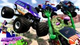 Monster Jam INSANE Racing, Freestyle and High Speed Jumps #27 | BeamNG Drive | Grave Digger