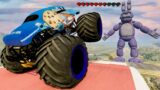 Monster Truck & FNAF Bonnie Crash Battle | BeamNG Drive – Griff's Garage