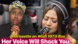 Morissette covers "Against All Odds" (Mariah Carey) on Wish 107.5 Bus/ Reaction