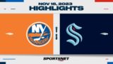 NHL Highlights | Islanders vs. Kraken – November 17, 2023
