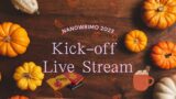 NaNoWriMo 2023 Kick-off Live Stream