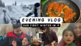 Our First Winter|Calgary|Evening Vlog|Winter Experience with 1 year old|Canada|Parvathy Somanath