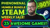 PHENOMENAL Humble Bundle STEAM Weekly Sale! 25 DISCOUNTED STEAM GAMES! (Until November 13)