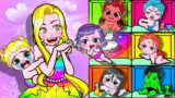Paper Dolls Dress Up – Poor Rapunzel was abandoned by her mother – Barbie Story & Crafts
