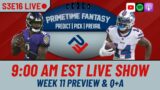 PrimeTime Fantasy Podcast LIVE NFL Week 12 Fantasy Football Preview – November 16th, 2023