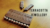 Rectangular Shaped Terracotta Jewellery set | How to make | Process video