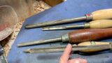 Richard Raffan restores rusty turning tools found at a garage sale.