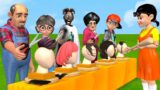 Scary Teacher 3D vs Squid Game Trying Cut Miss T Hair Challenge Granny and  2 Neighbor Loser
