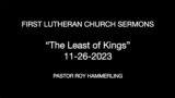 Sermon, 11-26-2023