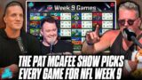 The Pat McAfee Show & Shane Gillis Pick & Predict Every Game For NFL's 2023 Week 9