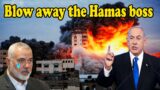 The moment a top Hamas boss was blown into the sky by Israel in a massive air strike.