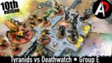 Tyranids vs. Deathwatch I Combat Patrol WORLD CUP! GROUP E Warhammer battle report