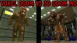 [ VOXEL DOOM VS 3D MONSTERS ONLY COPARISON ] MAP01 MAPS OF CHAOS