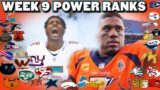 Very Honest NFL Power Rankings: Week 9