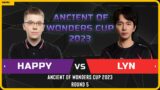 WC3 – [UD] Happy vs Lyn [ORC] – Round 5 – Ancient of Wonders Cup 2023