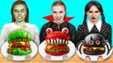 Wednesday vs Vampire vs Zombie Cooking Challenge by BaRaDa Challenge