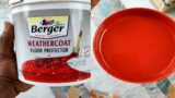 berger paints|wethercoat|floor protector|terracotta colour