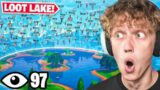 100 Players Land At LOOT LAKE In Fortnite! (Craziest Tournament)