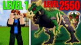 Going From Level 1 NOOB To MAX LEVEL Using Only T-REX FRUIT IN BLOX FRUIT (Roblox)