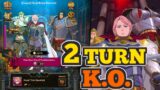 2 TURN KO Final Boss TRIO of TROUBLEMAKERS! Seven Deadly Sins: Grand Cross