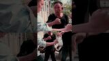 A piece of paper is broken into 2 pieces by a speed punch #Shorts #viral #kungfu #oneinchpunch