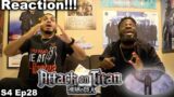 ATTACK ON TITAN 4×28 REACTION | The Dawn Of Humanity