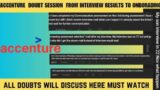 Accenture Updates| Interview results update|Offer letter update| Doj mail Update