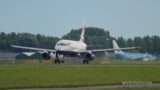 Airbus A319 of British Airways departure