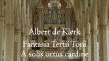 Albert de Klerk – Fantasia Tertii Toni 'A solis ortus cardine' – Schuke organ, Erfurt, Hauptwerk