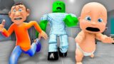 Baby & Daddy ESCAPE ZOMBIE HOSPITAL!