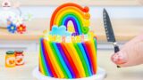 Beautiful Miniature Rainbow Cake | Satisfying Chocolate Cake Recipe For Best Dessert | Lotus Cakes