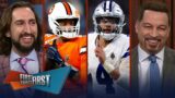 Broncos bench Russell Wilson, Jerry Jones talks SB & Cowboys must-win? | NFL | FIRST THINGS FIRST