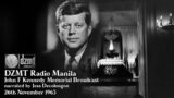 DZMT Radio Manila – John F. Kennedy Memorial Broadcast (November 26, 1963)