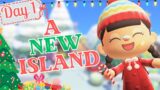 Day 1 WINTER CHRISTMAS ACNH ISLAND | ACNH ENTRANCE BUILD | ANIMAL CROSSING NEW HORIZONS