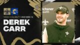 Derek Carr talks Aaron Donald, offensive efficiency | New Orleans Saints