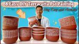 Easy Terracotta Planter Painting | How to paint terracotta pots | Trendy & Aesthetic painting ideas