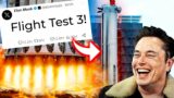 Elon Musk's Starship Flight Test 3 LICENSED!