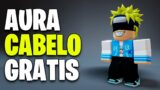 FACIL! AURA GRATIS E CABELO NARUTO E +  5 ITENS NO ROBLOX